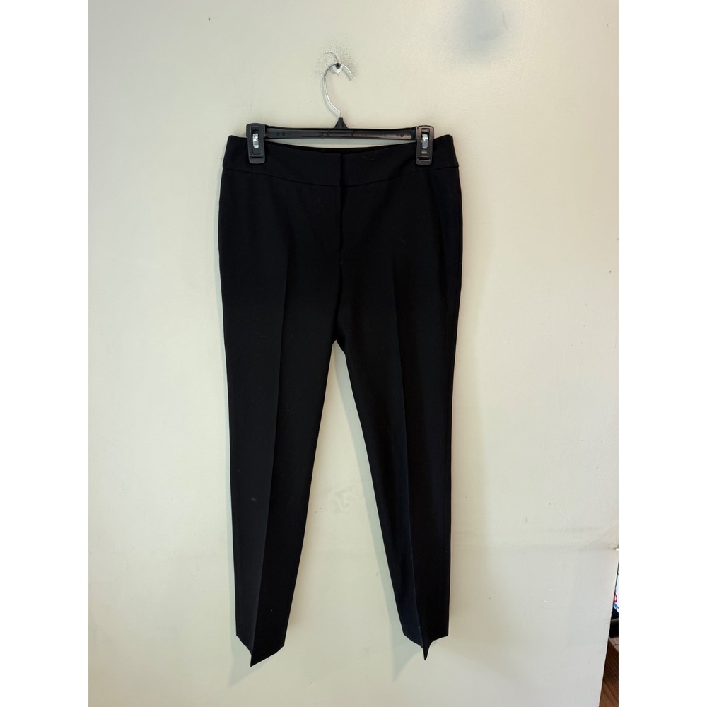 Nine West Womens Black Straight Leg Dress Pants Size 2 Professional Trousers
